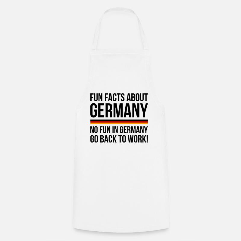 Germany Fun Facts - Tablier de cuisine - blanc