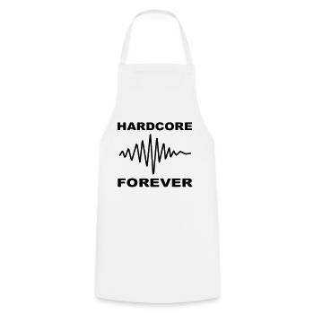 Hardcore toujours - Tablier de cuisine - blanc - Devant - AI Model Male 185 dark (185cm)