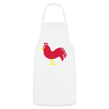 hahn_f3 - Cooking Apron - white - Front - AI Model Male 185 dark (185cm)