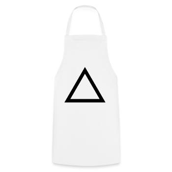 triangle_line - Cooking Apron - white - Front - AI Model Male 185 dark (185cm)