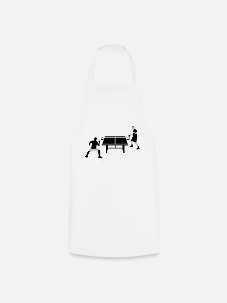 table_tennis_052012_c_2c - Cooking Apron - white