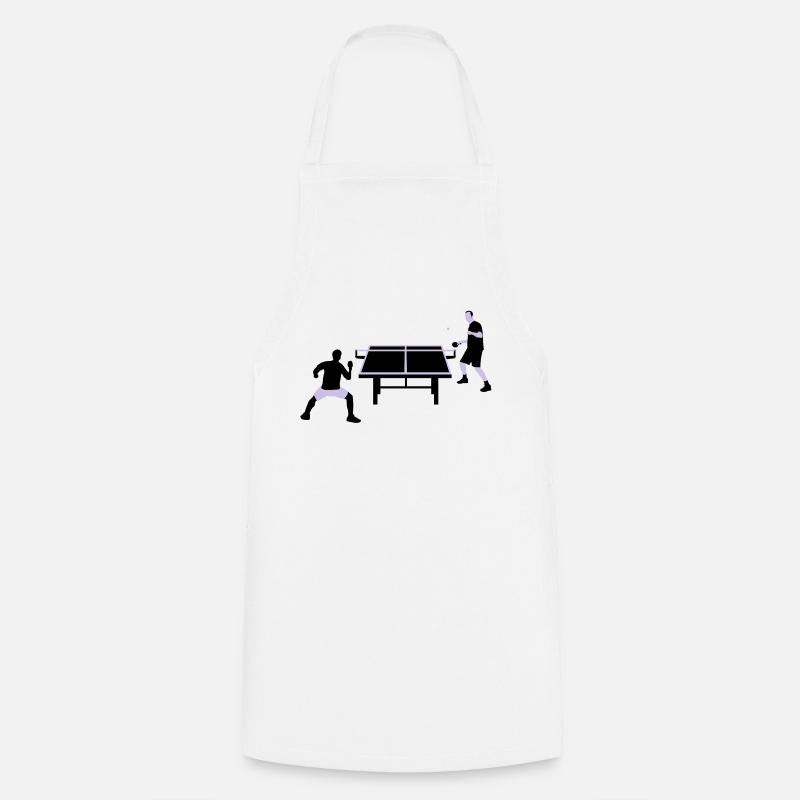 table_tennis_052012_c_2c - Cooking Apron - white