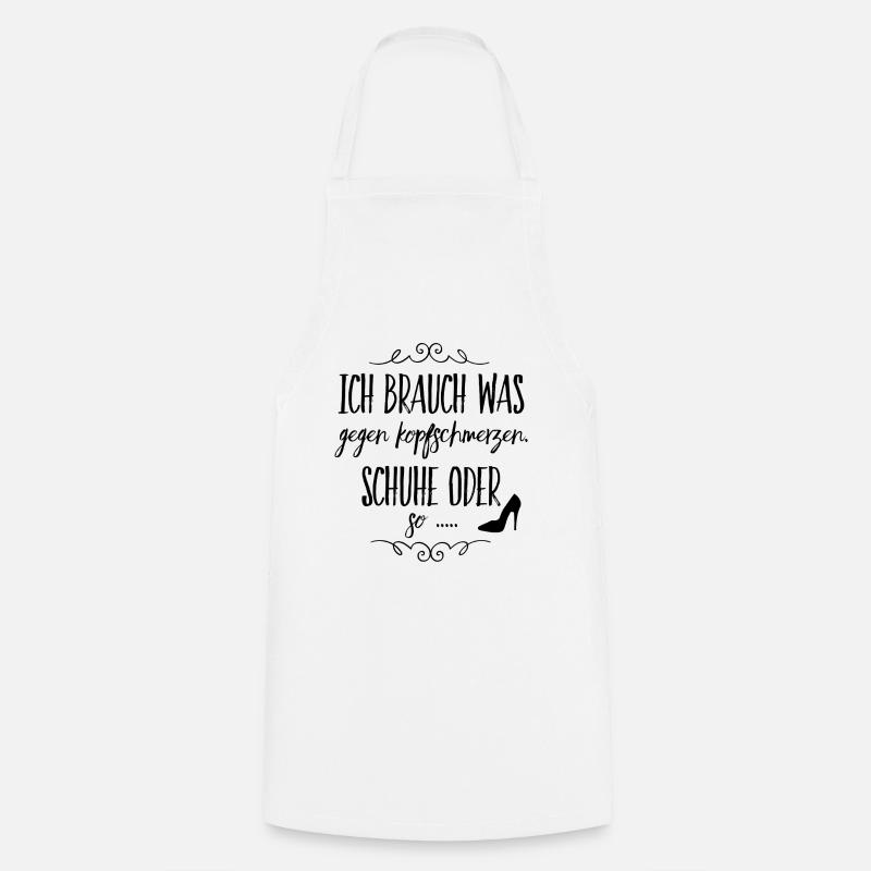 Shoes for a headache - Cooking Apron - white