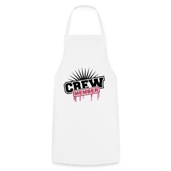 Crew Member Graffiti - Tablier de cuisine - blanc - Devant - AI Model Male 185 dark (185cm)