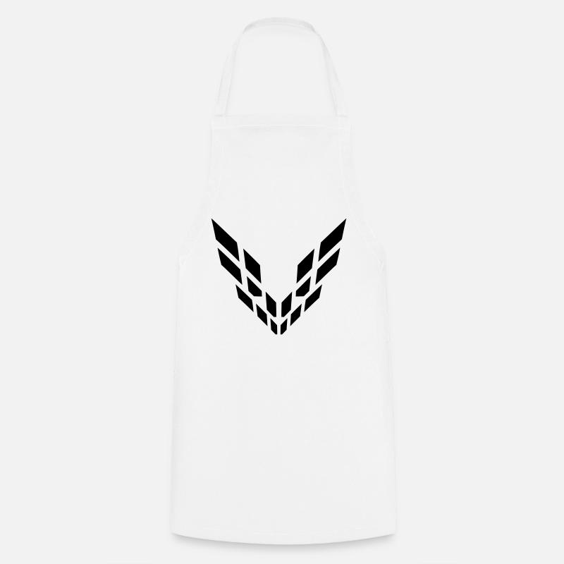 Modélisme abstraite - Tablier de cuisine - blanc