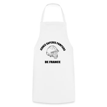 Jeunes Sapeurs Pompiers de France - Tablier de cuisine - blanc - Devant - AI Model Male 185 dark (185cm)