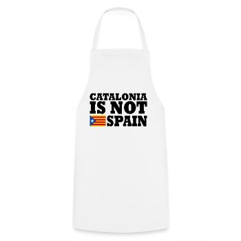 catalonia is not spain - Cooking Apron - white - Front - AI Model Male 185 dark (185cm)