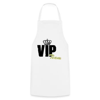vip team - Tablier de cuisine - blanc - Devant - AI Model Male 185 dark (185cm)