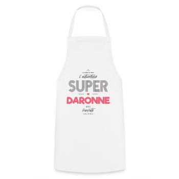 L authentique super daronne - Tablier de cuisine - blanc - Devant - AI Model Male 185 dark (185cm)