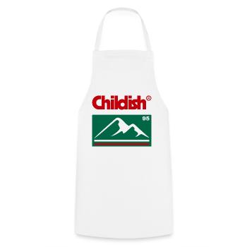 TGFBRO CHILDISH ADVENTURE - Cooking Apron - white - Front - AI Model Male 185 dark (185cm)