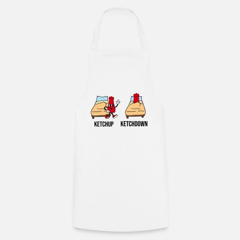 Ketchup Ketchdown - Cooking Apron - white