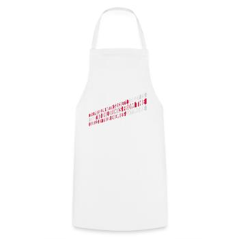 drinks from enemies skulls - Cooking Apron - white - Front - AI Model Male 185 dark (185cm)