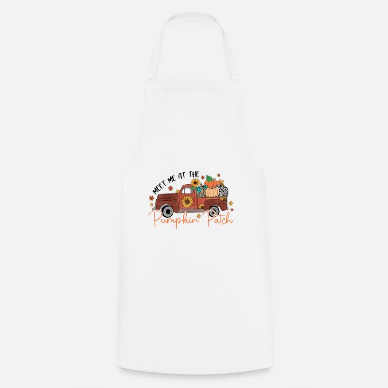 Meet me at Pumpkin Patch - Cooking Apron - white