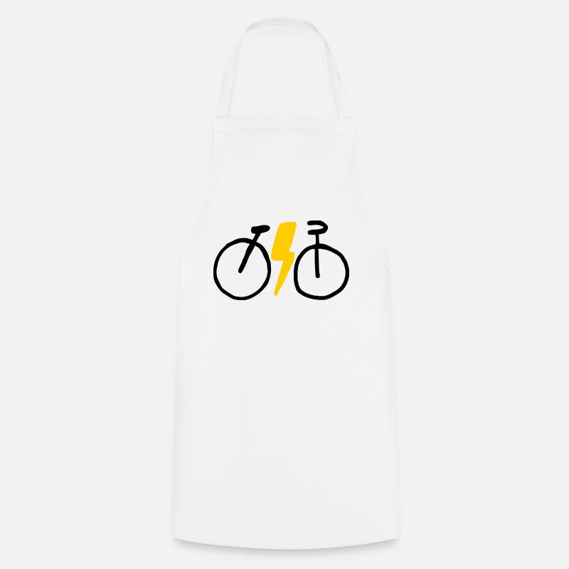 Vélo électrique - Tablier de cuisine - blanc