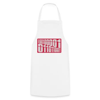 Binär Code Programm Sprache - Kochschürze - Weiß - Vorne - AI Model Male 185 dark (185cm)