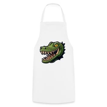 Alligator - Cooking Apron - white - Front - AI Model Male 185 dark (185cm)