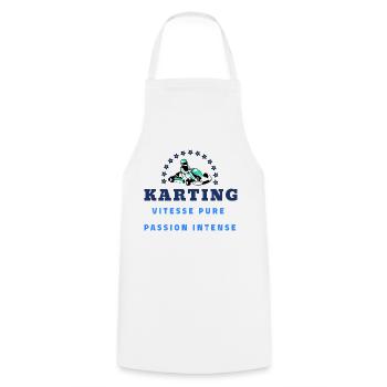 Karting Vitesse Pure Passion Intense Kart Course - Tablier de cuisine - blanc - Devant - AI Model Male 185 dark (185cm)