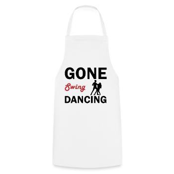 Dancing Dance Music - Kochschürze - Weiß - Vorne - AI Model Male 185 dark (185cm)