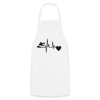 Parkour Runner Sports Extrêmes Cadeau Parkour Runner - Tablier de cuisine - blanc - Devant - AI Model Male 185 dark (185cm)