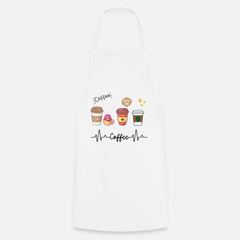 I love coffee - Cooking Apron - white