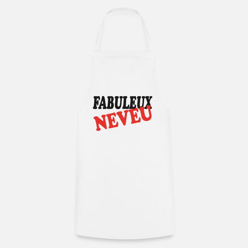 FABULOUS NEPHEW - Cooking Apron - white
