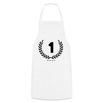 Couronne 1 - Tablier de cuisine - blanc - Devant - AI Model Male 185 dark (185cm)