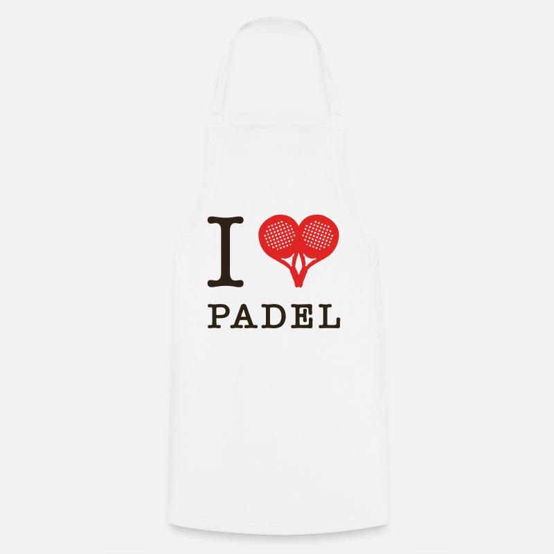 i LOVE padel - Cooking Apron - white