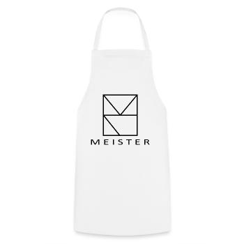 MeisterLogo inkl Schriftzug - Kochschürze - Weiß - Vorne - AI Model Male 185 dark (185cm)
