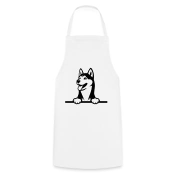 Rauque - Tablier de cuisine - blanc - Devant - AI Model Male 185 dark (185cm)