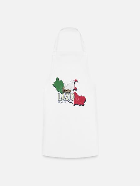 Lazio Italy Retro Region Vintage Souvenir - Cooking Apron - white