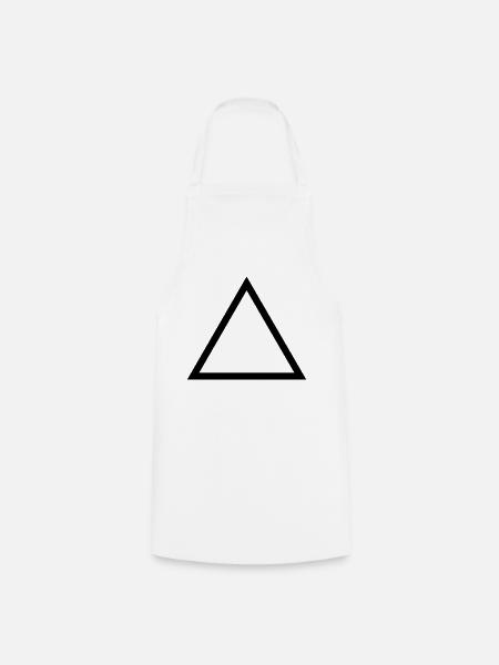 triangle - Cooking Apron - white