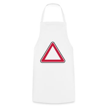 Attention panel - Cooking Apron - white - Front - AI Model Male 185 dark (185cm)