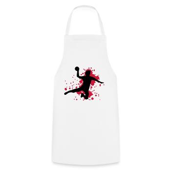 handball - Cooking Apron - white - Front - AI Model Male 185 dark (185cm)