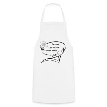 Grand Frère - Tablier de cuisine - blanc - Devant - AI Model Male 185 dark (185cm)