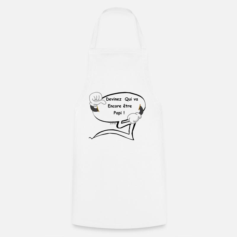 Encore Papi - Tablier de cuisine - blanc