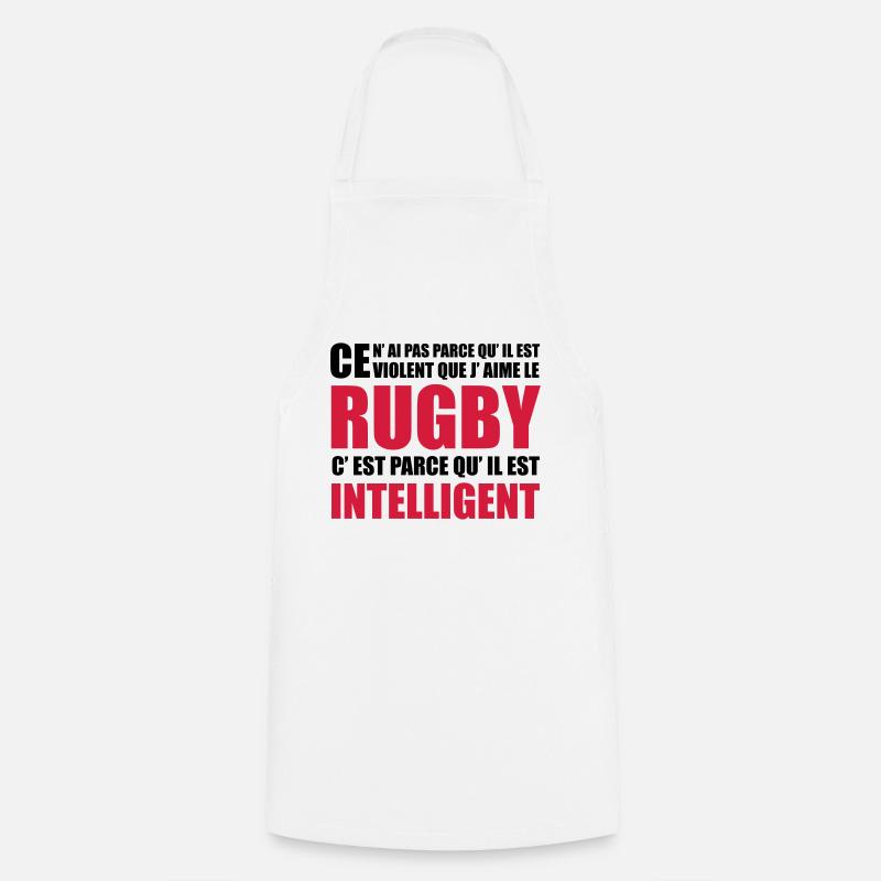rugby - Cooking Apron - white