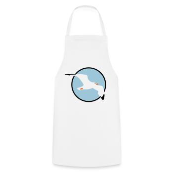 moewe_b - Tablier de cuisine - blanc - Devant - AI Model Male 185 dark (185cm)