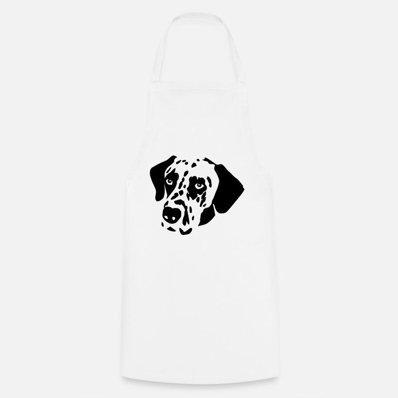 Dalmatiner Hund - Kochschürze - Weiß