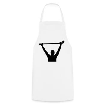 Golf - Cooking Apron - white - Front - AI Model Male 185 dark (185cm)