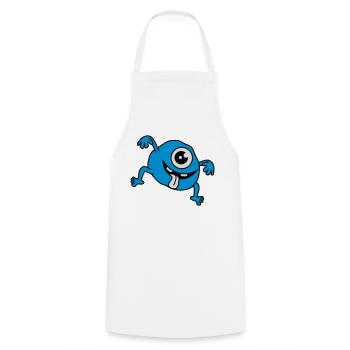 Funny Monster - Kochschürze - Weiß - Vorne - AI Model Male 185 dark (185cm)
