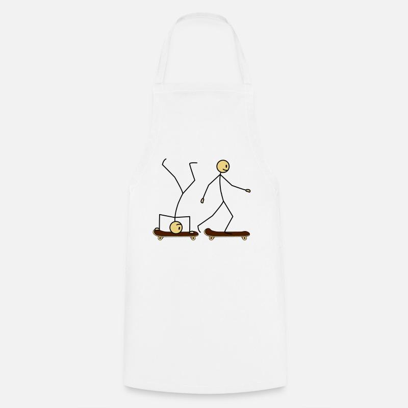 Skateboard Fun - Tablier de cuisine - blanc