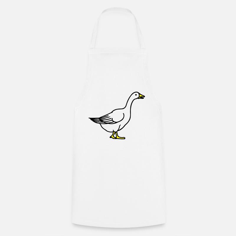 goose - Cooking Apron - white