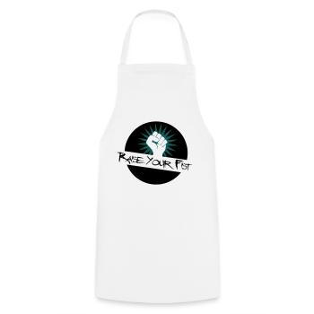 Raise Your Fist For Angerfist - Cooking Apron - white - Front - AI Model Male 185 dark (185cm)