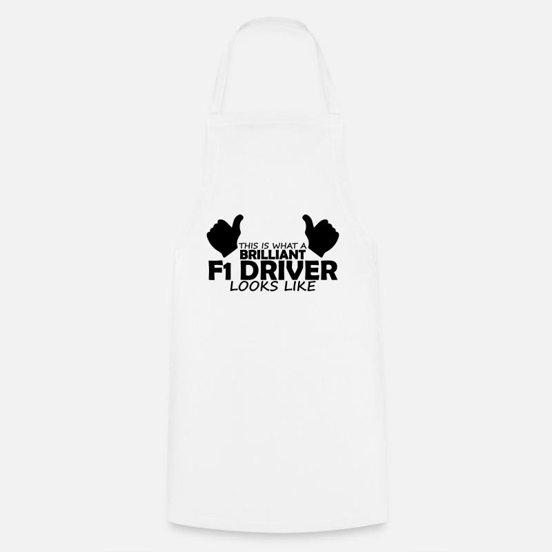 brilliant f1 driver - Cooking Apron - white