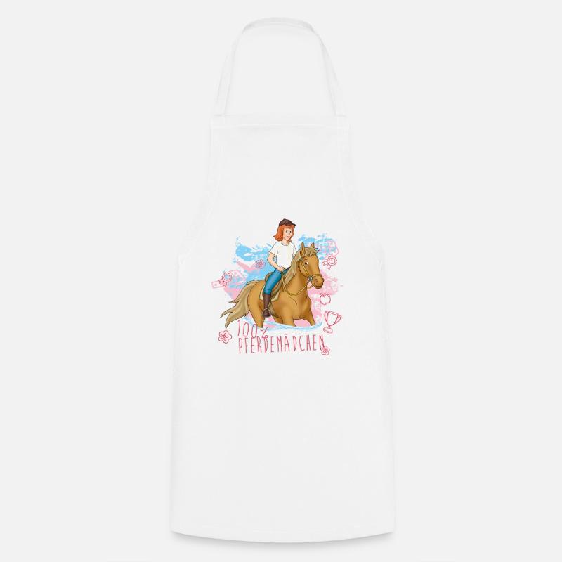 Bibi und Tina 100% Pferdemädchen - Kochschürze - Weiß