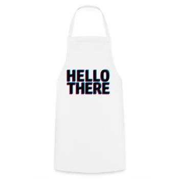 Effet 3D Bonjour - Tablier de cuisine - blanc - Devant - AI Model Male 185 dark (185cm)