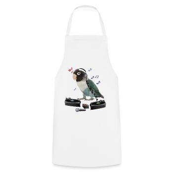 Lovebirds - Cooking Apron - white - Front - AI Model Male 185 dark (185cm)