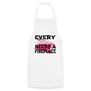 super sabrina charpentier tshirts présents - Tablier de cuisine - blanc - Devant - AI Model Male 185 dark (185cm)
