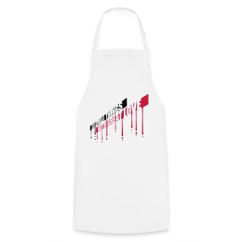Quote do small things - Cooking Apron - white - Front - AI Model Male 185 dark (185cm)
