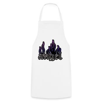 Angel - Cooking Apron - white - Front - AI Model Male 185 dark (185cm)